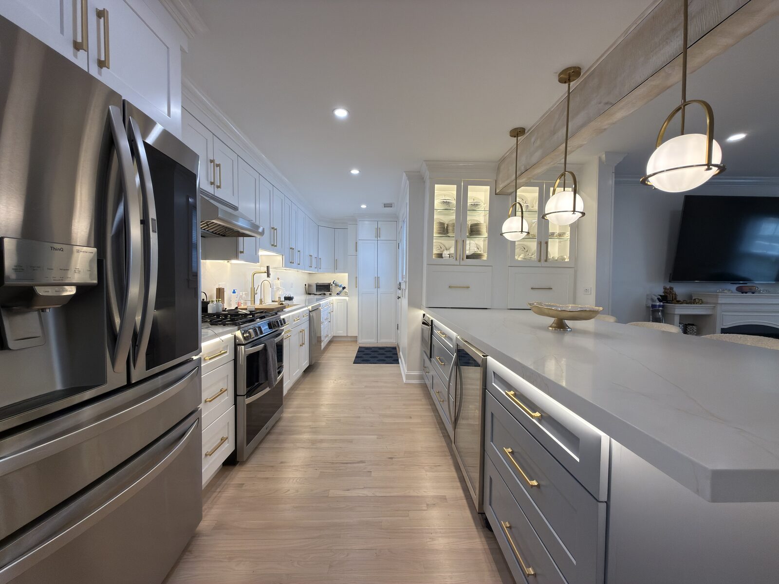 Modern designer kitchen in a Stamford CT home — Stamford realtor